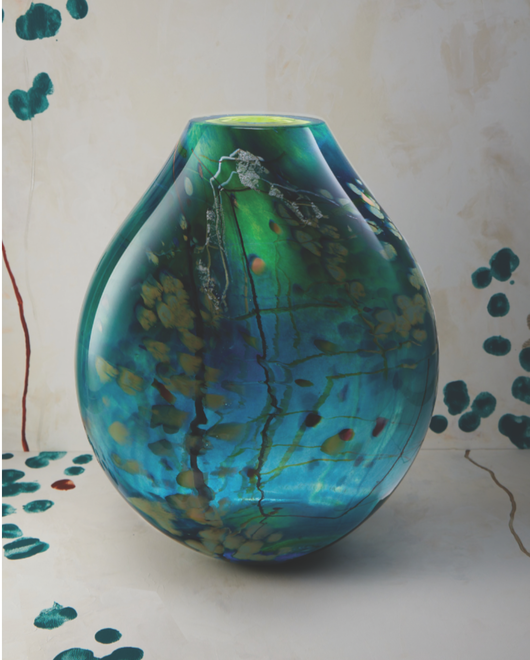 Atlantis Flat | Blown Glass Art made by artist Randi Solin – Randi